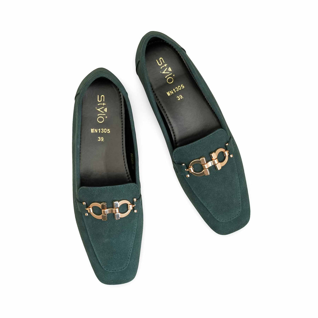 Green Women Moccasin WN1305