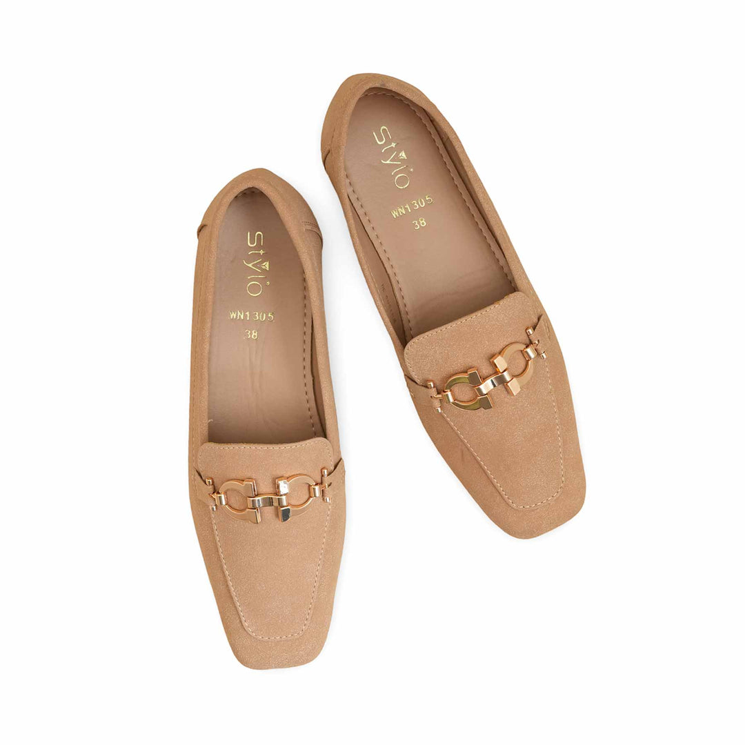 Beige Women Moccasin WN1305