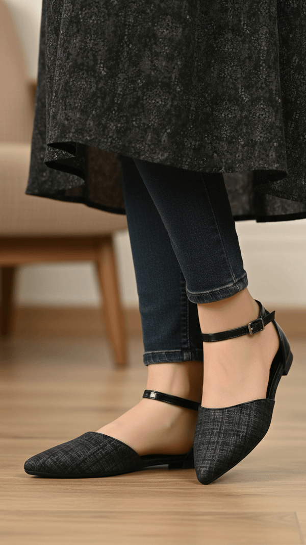 Black Moccasin For Women WN1307