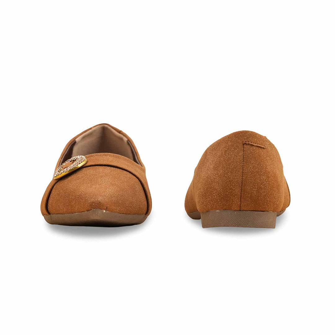 Brown Moccasin For Ladies WN1308