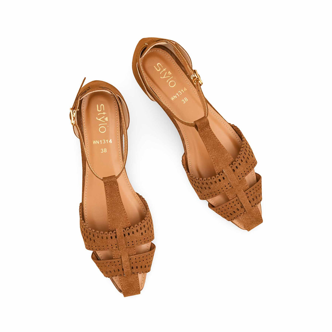 Brown Women Pumps WN1314