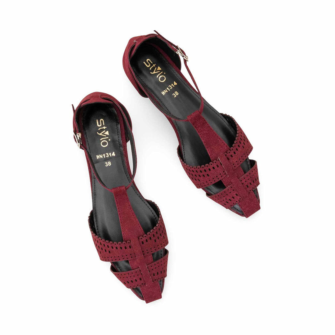 Maroon Pumps For Ladies WN1314