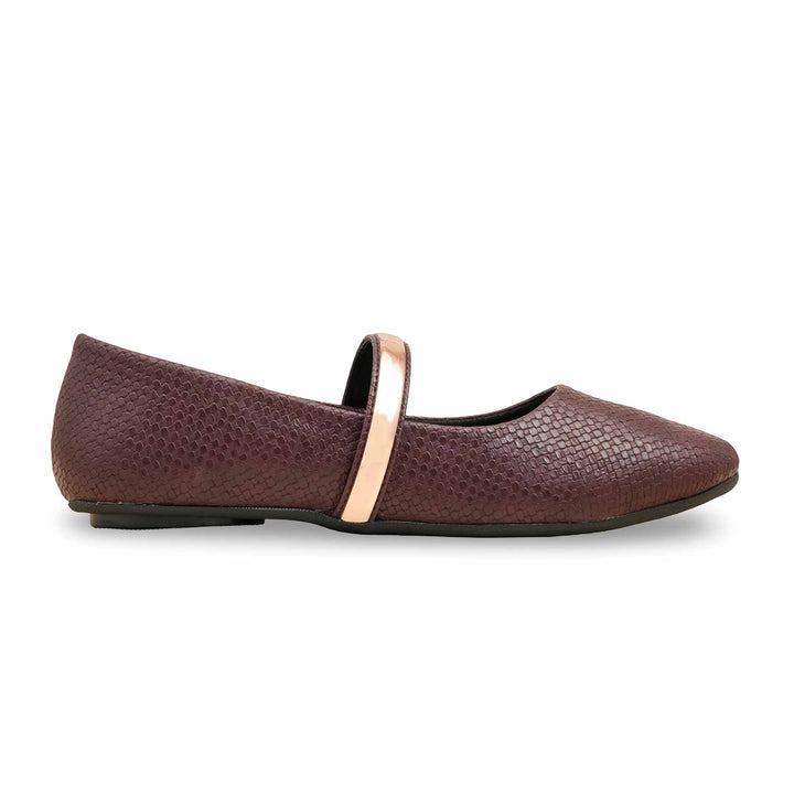 Shop Maroon Women's Pumps with Gold Strap