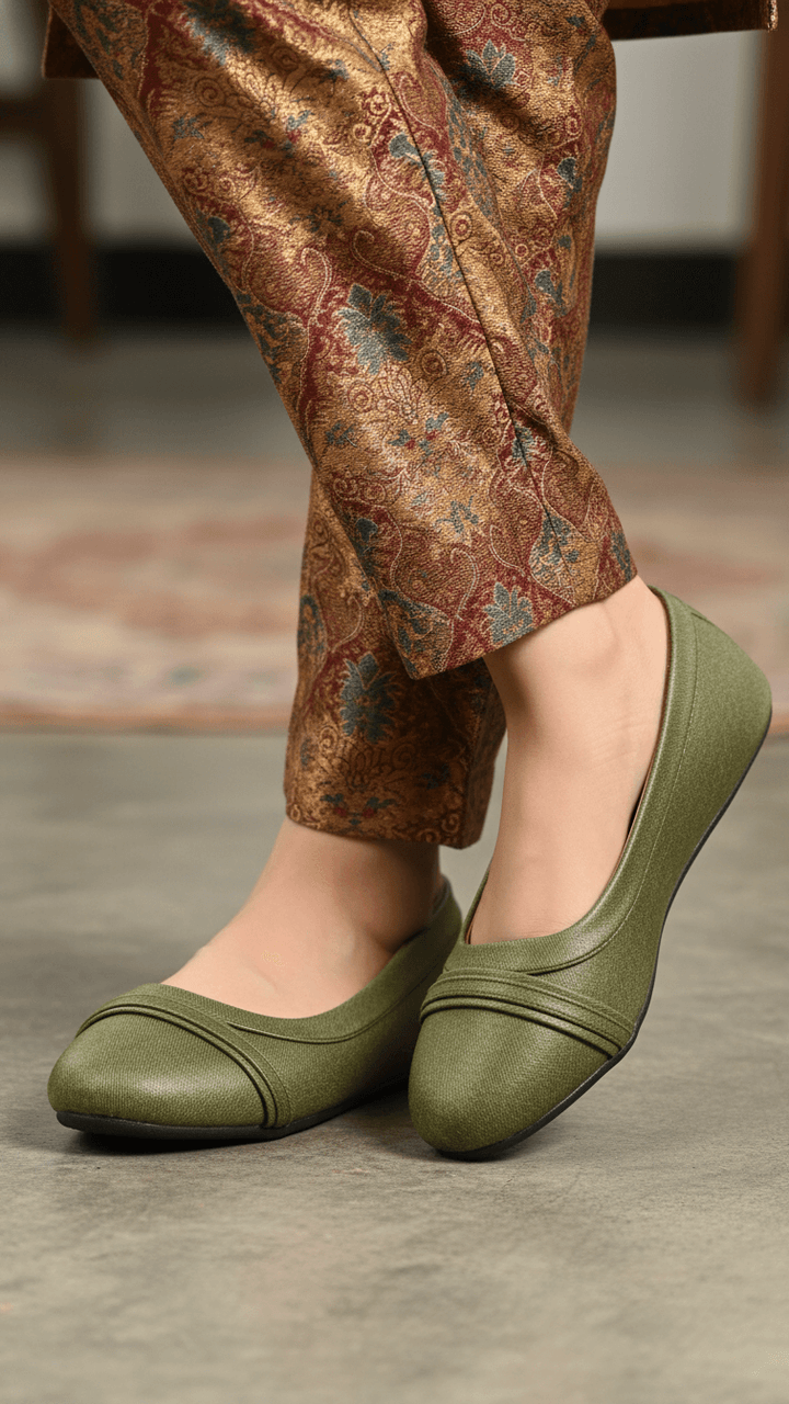 Olive Pumps For Women WN1323