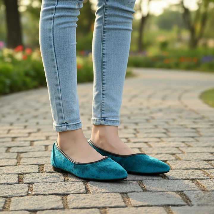 Teal Blue Pumps For Ladies WN1324