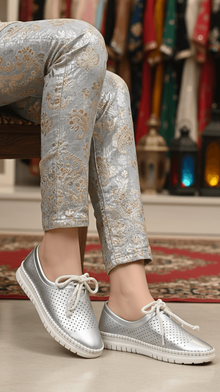 Silver Pumps For Women WN1337