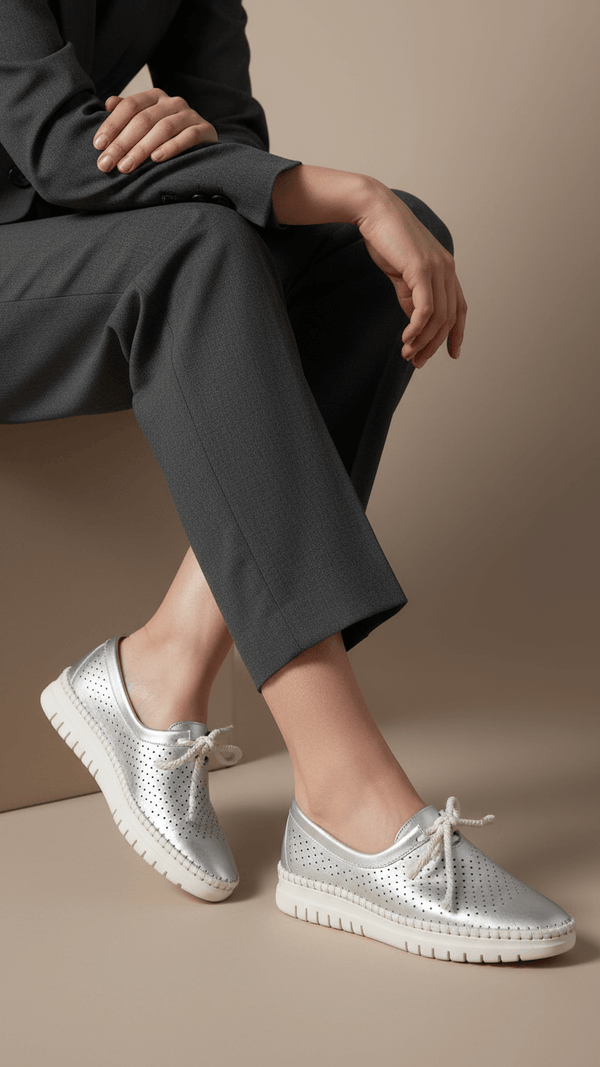 Silver Pumps For Women WN1337