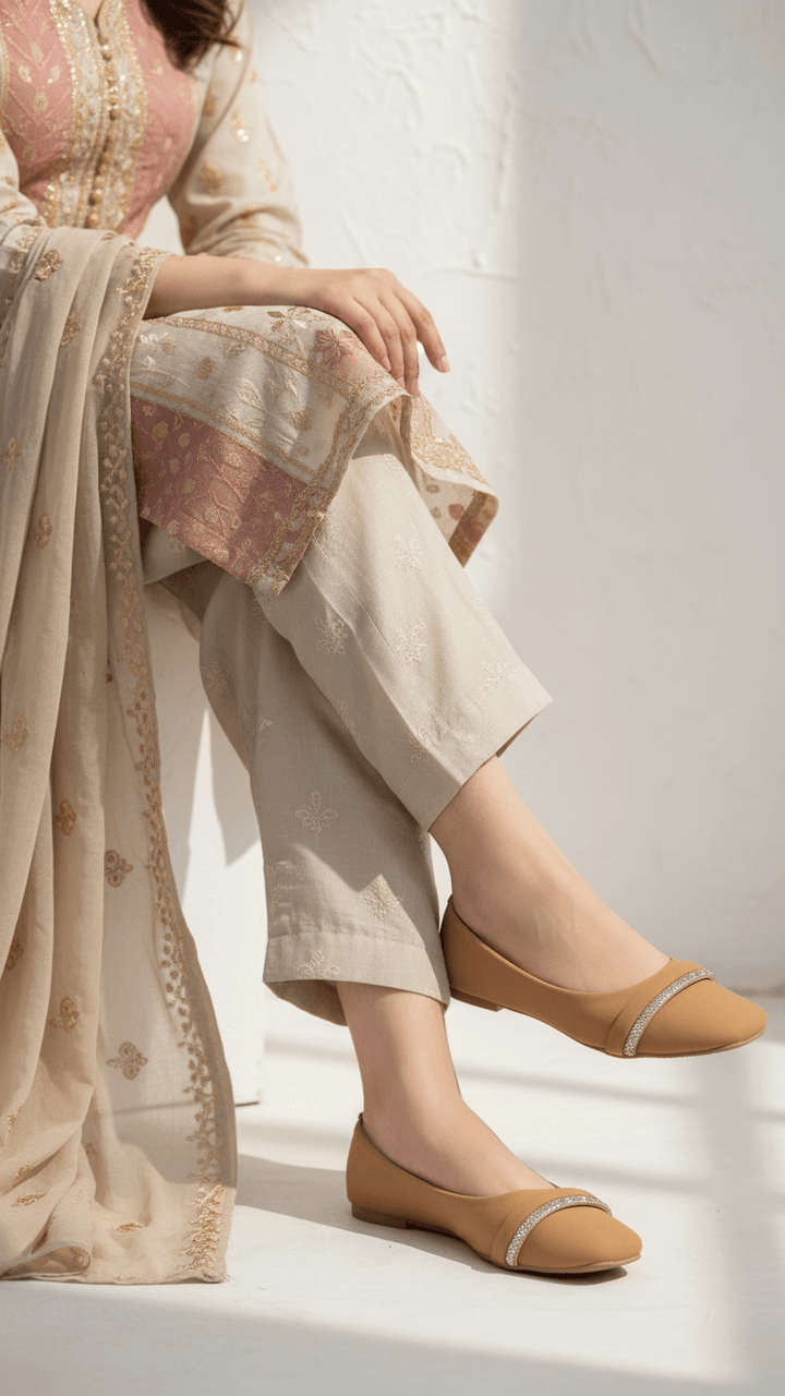 Beige Pumps For Ladies WN1339