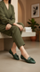 Green Pumps For Ladies WN1354