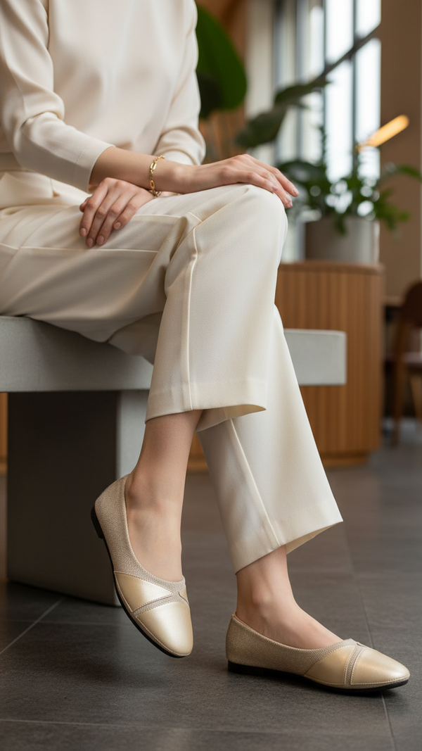 Golden Pumps For Ladies WN1363