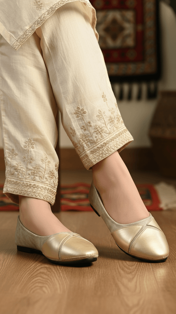 Golden Pumps For Ladies WN1363