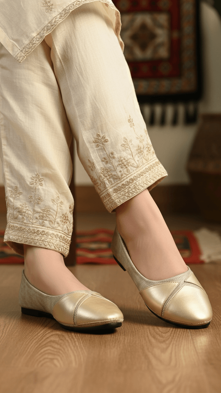 Golden Pumps For Ladies WN1363