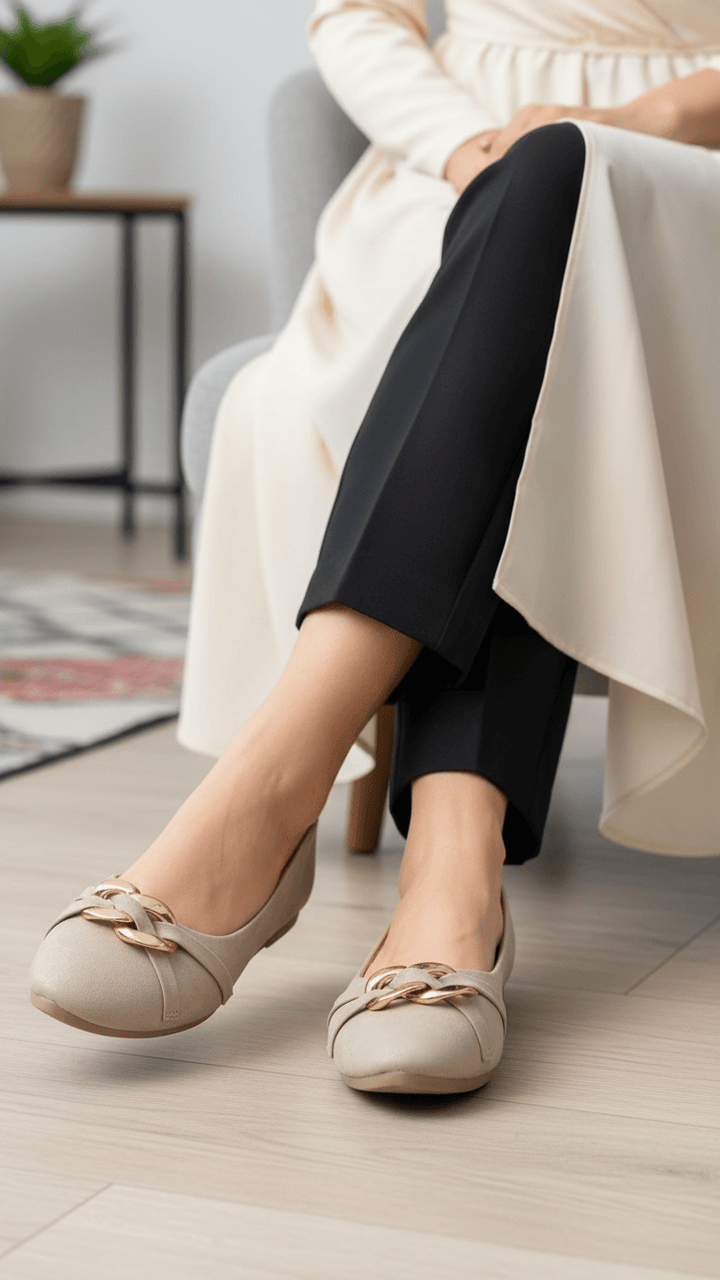 Bronze Moccasin For Women WN1367