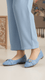 Sky Blue Peep Toes For Ladies WN1369