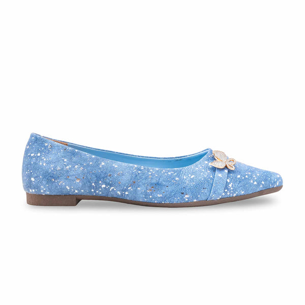 Sky Blue Peep Toes For Ladies WN1369