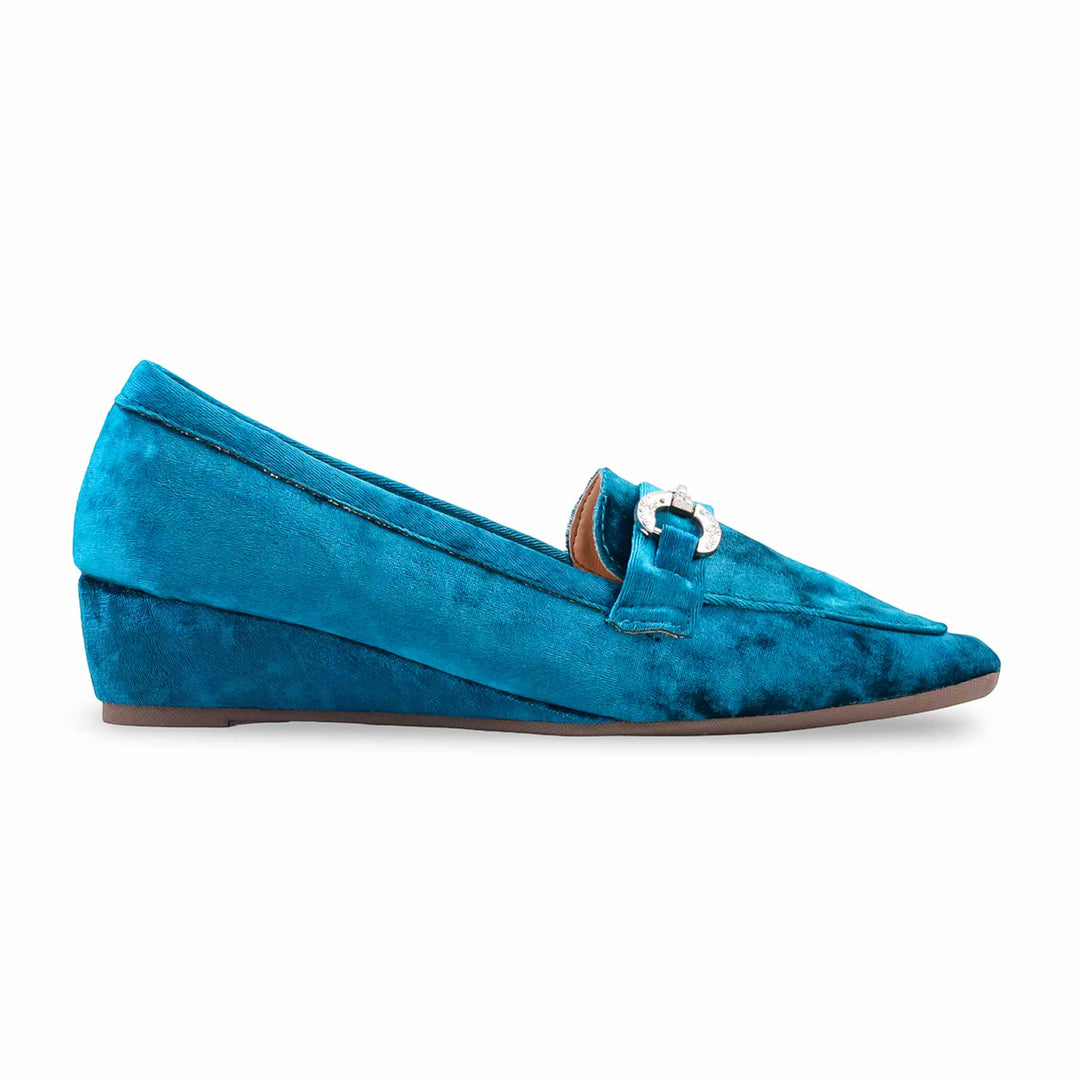 Teal Blue Pumps For Women WN1376