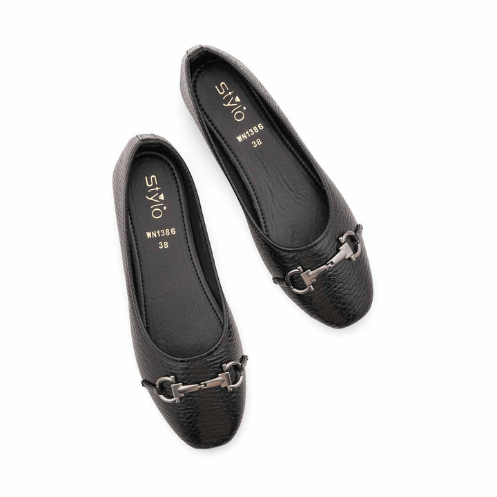 Black Casual Pumps For Women WN1386