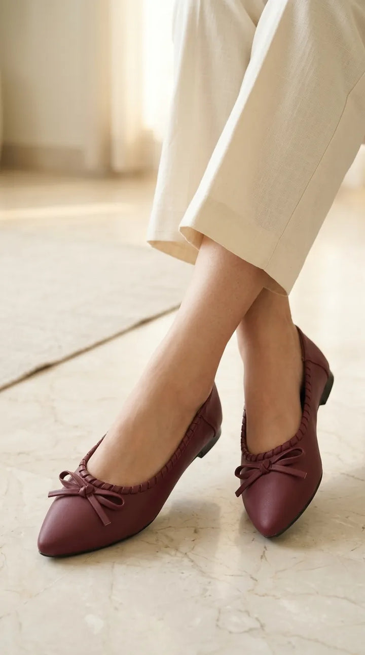 Maroon Pumps For Women WN1424
