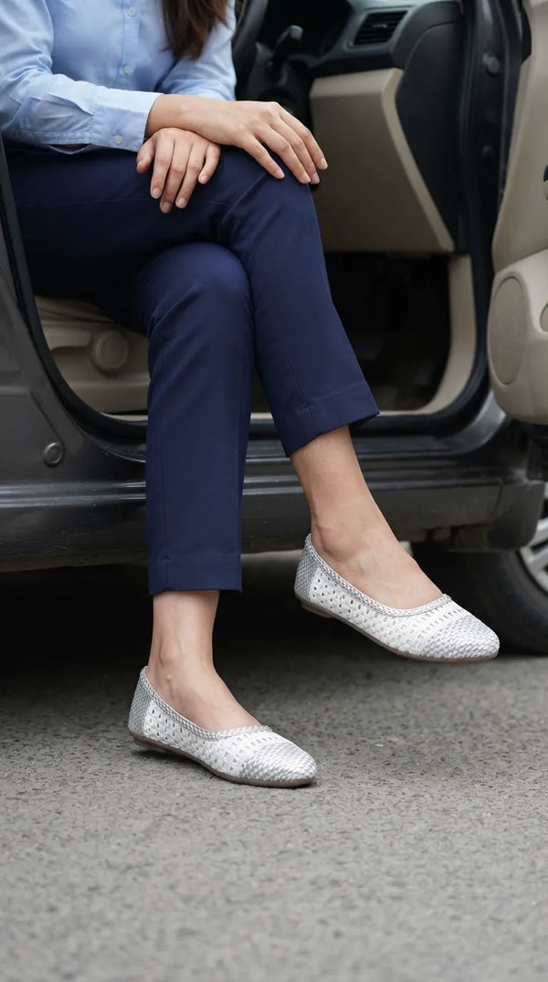 Silver Pumps For Ladies WN1437