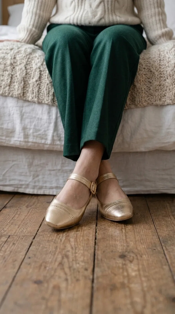 Golden Pumps For Ladies WN1448
