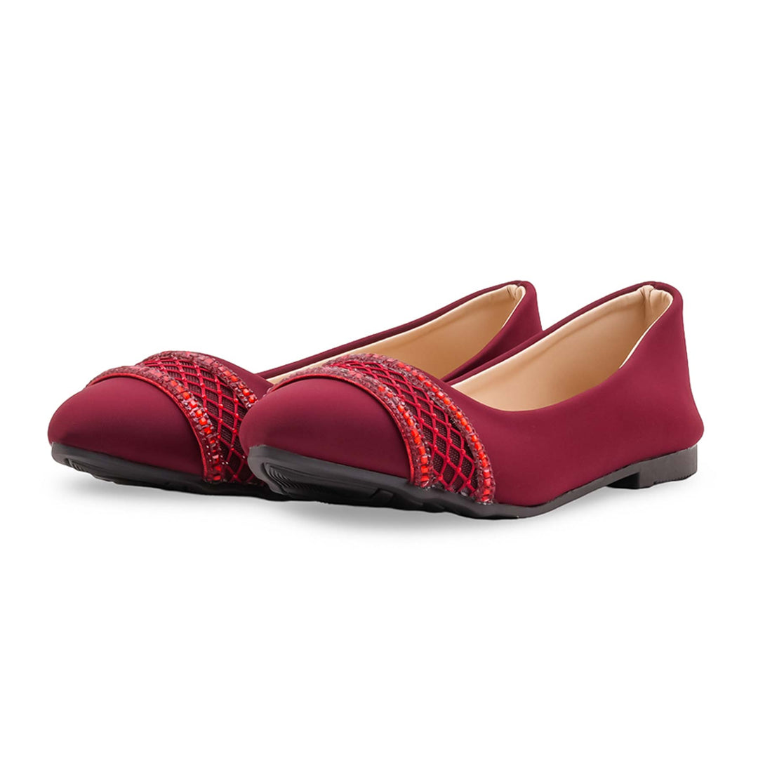 Maroon Pumps For Ladies WN1455