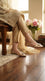 Golden Pumps For Ladies WN1457