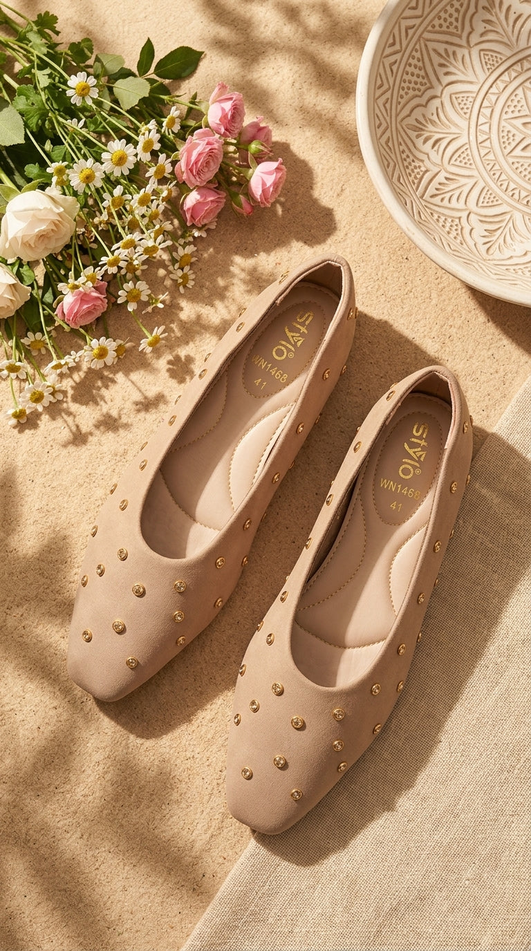 Beige Pumps For Ladies WN1468