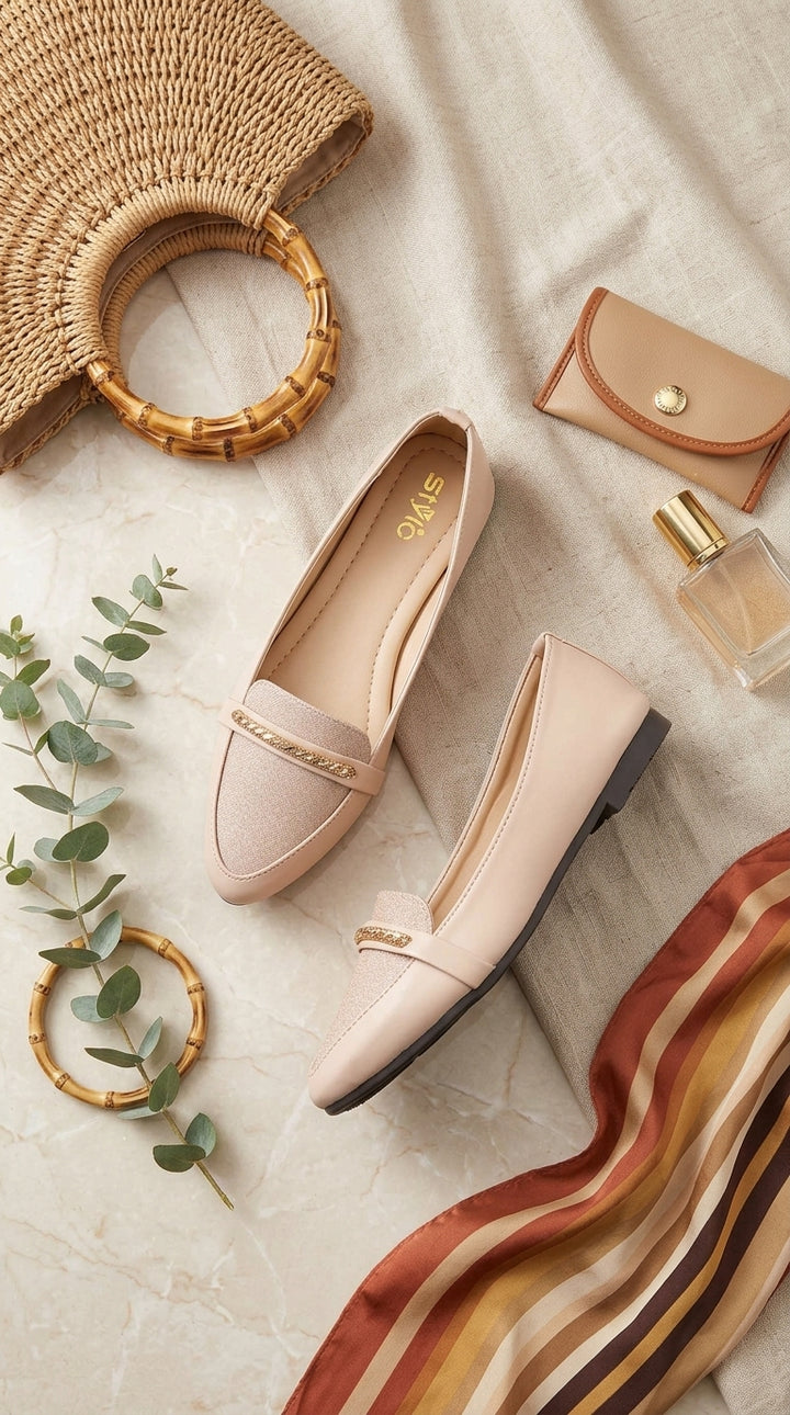 Beige Pumps For Ladies WN1498