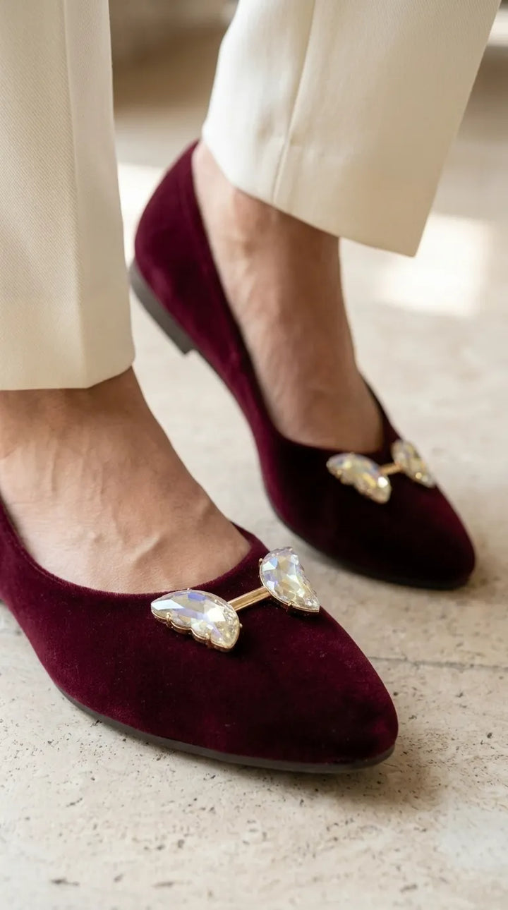 Maroon Pumps For Ladies WN1499