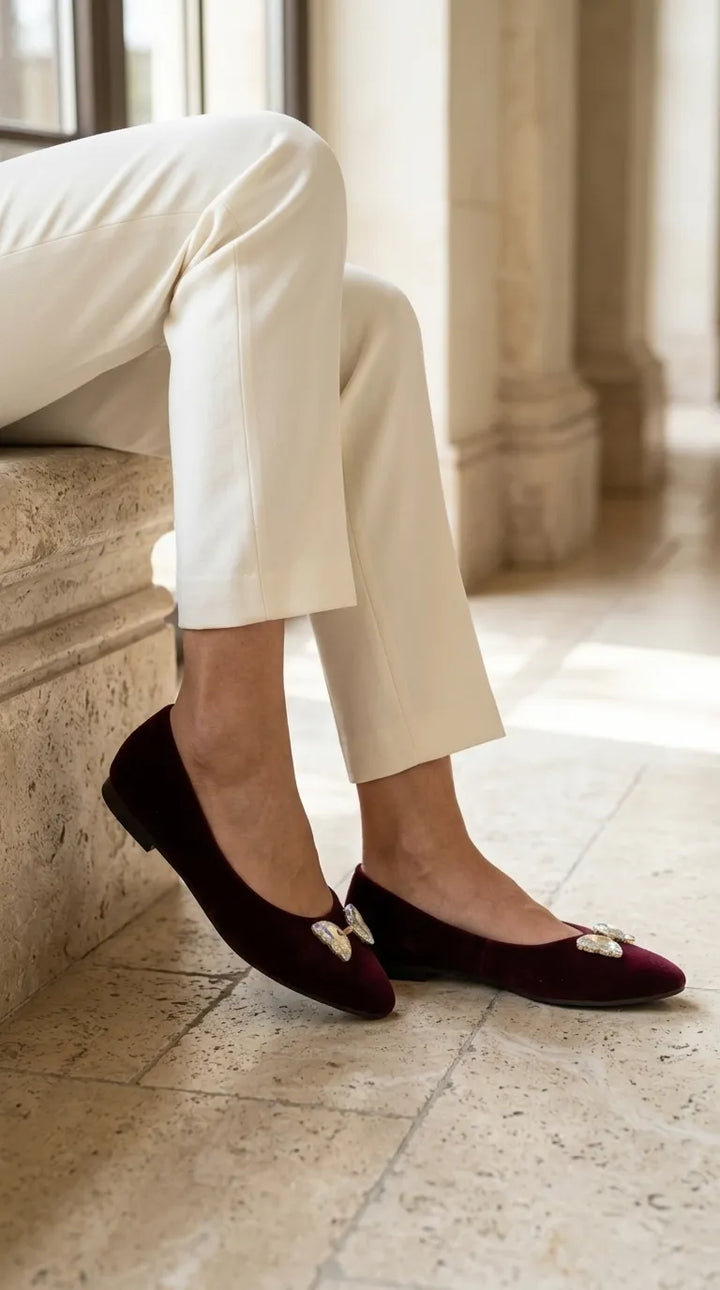 Maroon Pumps For Ladies WN1499