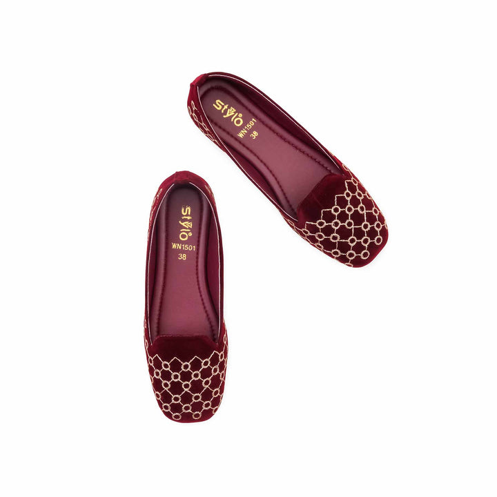 Maroon Pumps For Ladies WN1501