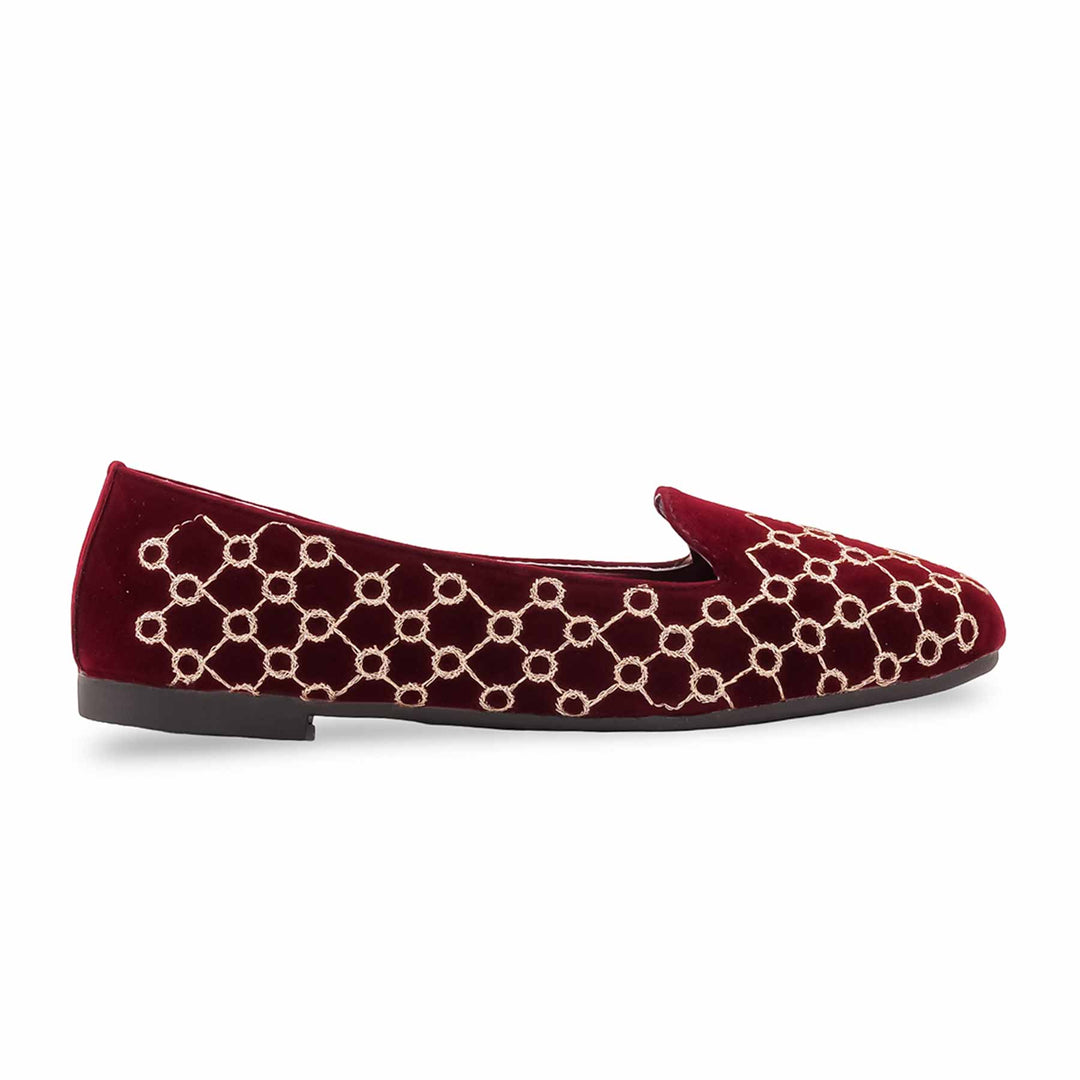 Maroon Pumps For Ladies WN1501