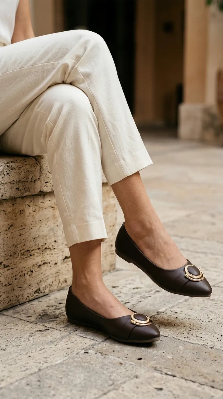 Brown Pumps For Ladies WN1542