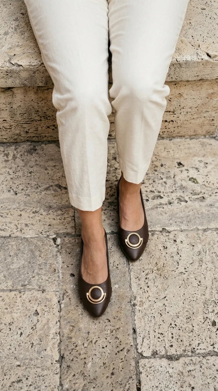 Brown Pumps For Ladies WN1542