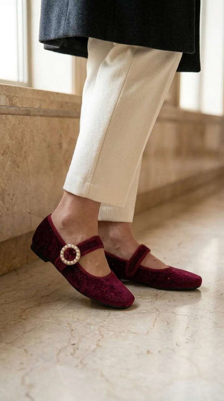 Maroon Pumps For Ladies WN1560