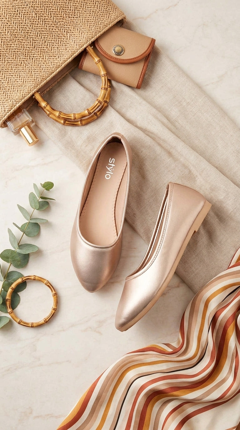 Golden Pumps For Ladies WN1562