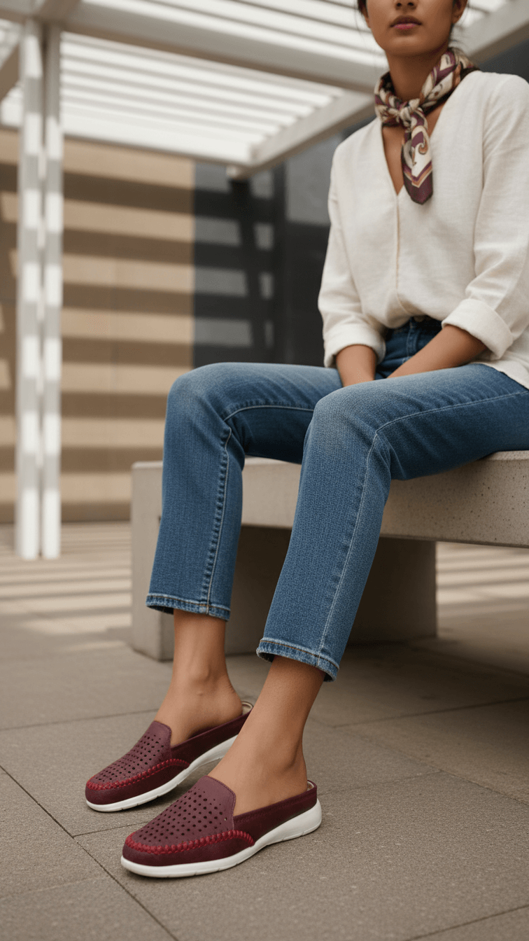 Maroon Moccasin WN4403