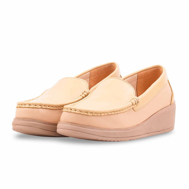 Beige Moccasin For Women WN4428