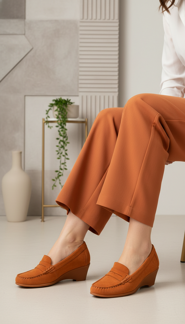 Tan Winter Moccasin For Ladies WN4429