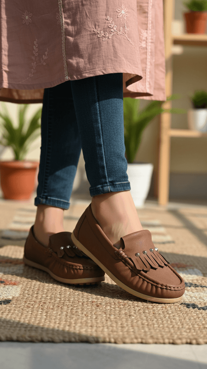 Brown Women Moccasin WN4465