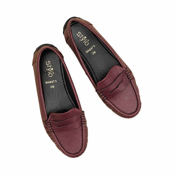 Maroon Moccasin For Women WN4471