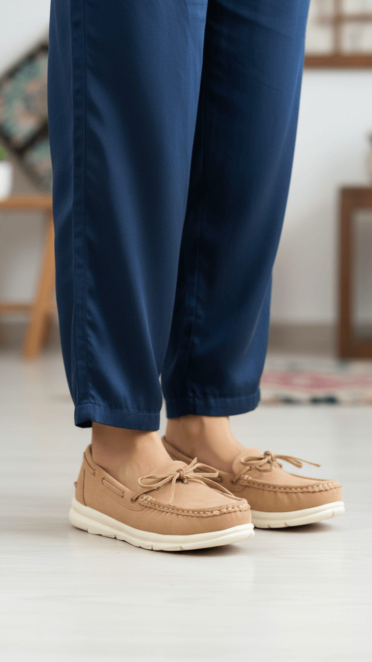 Beige Women Moccasin WN4486