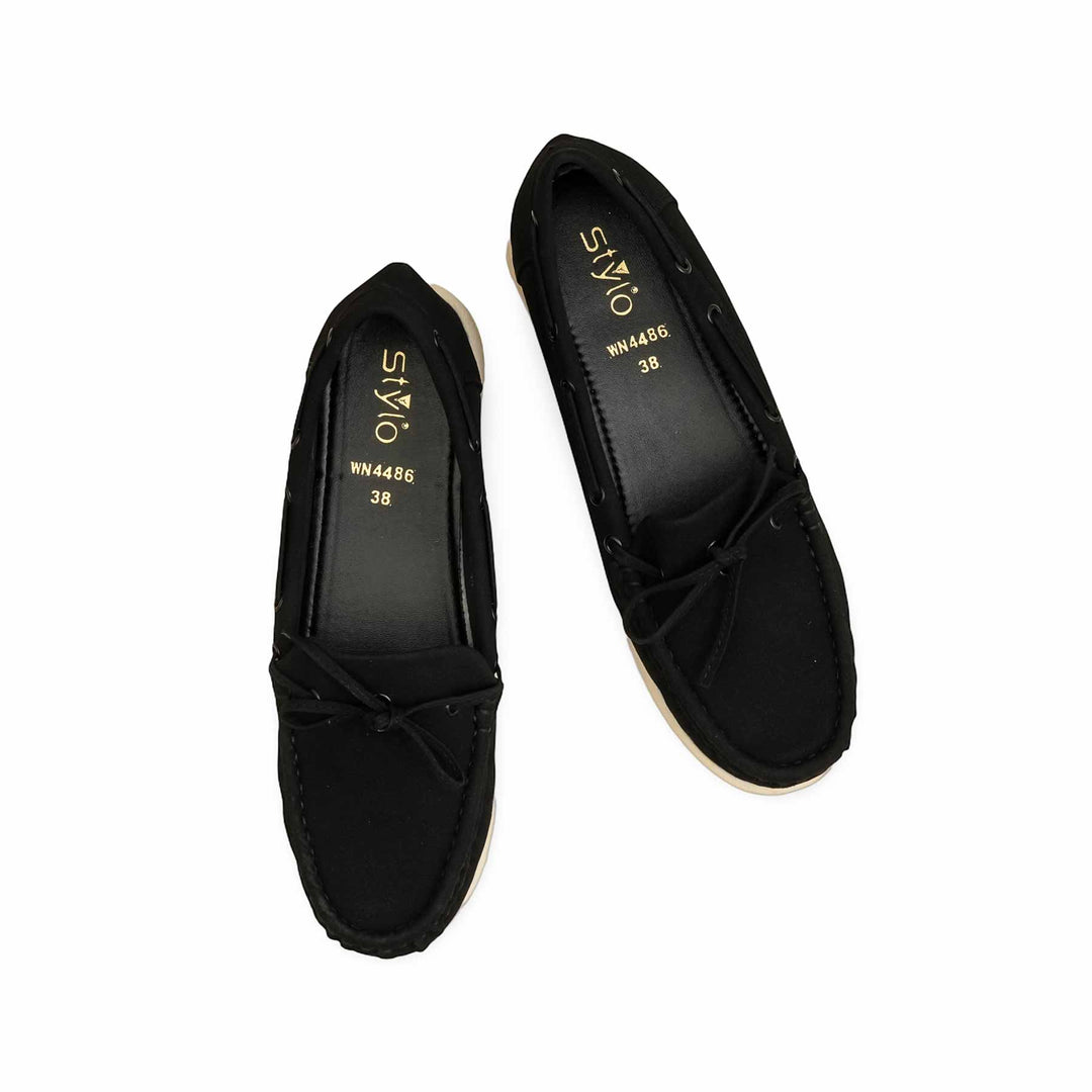 Black Women Moccasin WN4486