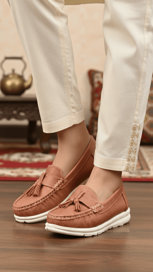 Pink Moccasin For Women WN4487