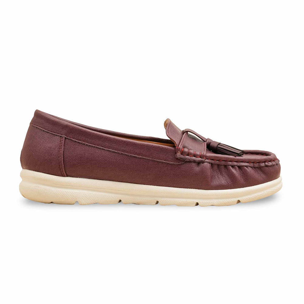 Maroon Moccasin For Women WN4487