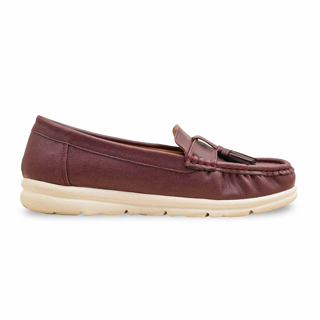 Maroon Moccasin For Women WN4487