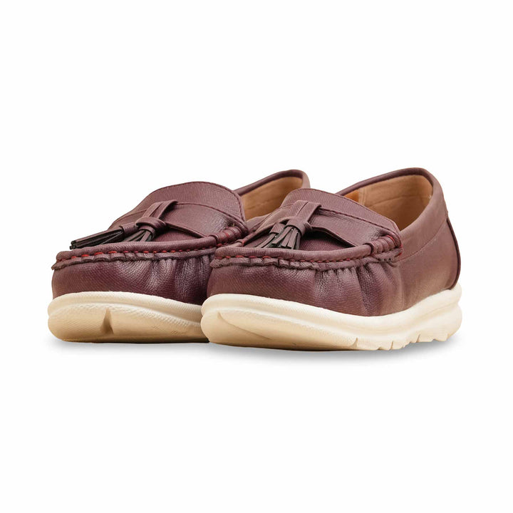 Maroon Moccasin For Women WN4487