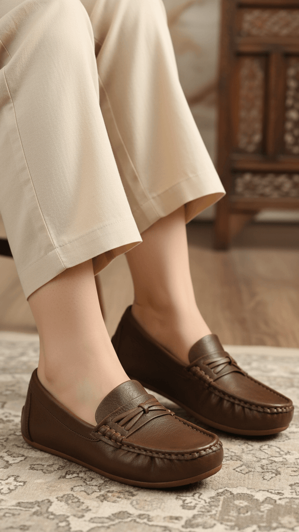 Brown Women Moccasin WN4488