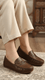 Brown Women Moccasin WN4488