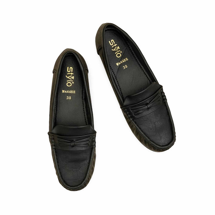 Black Women Moccasin WN4488